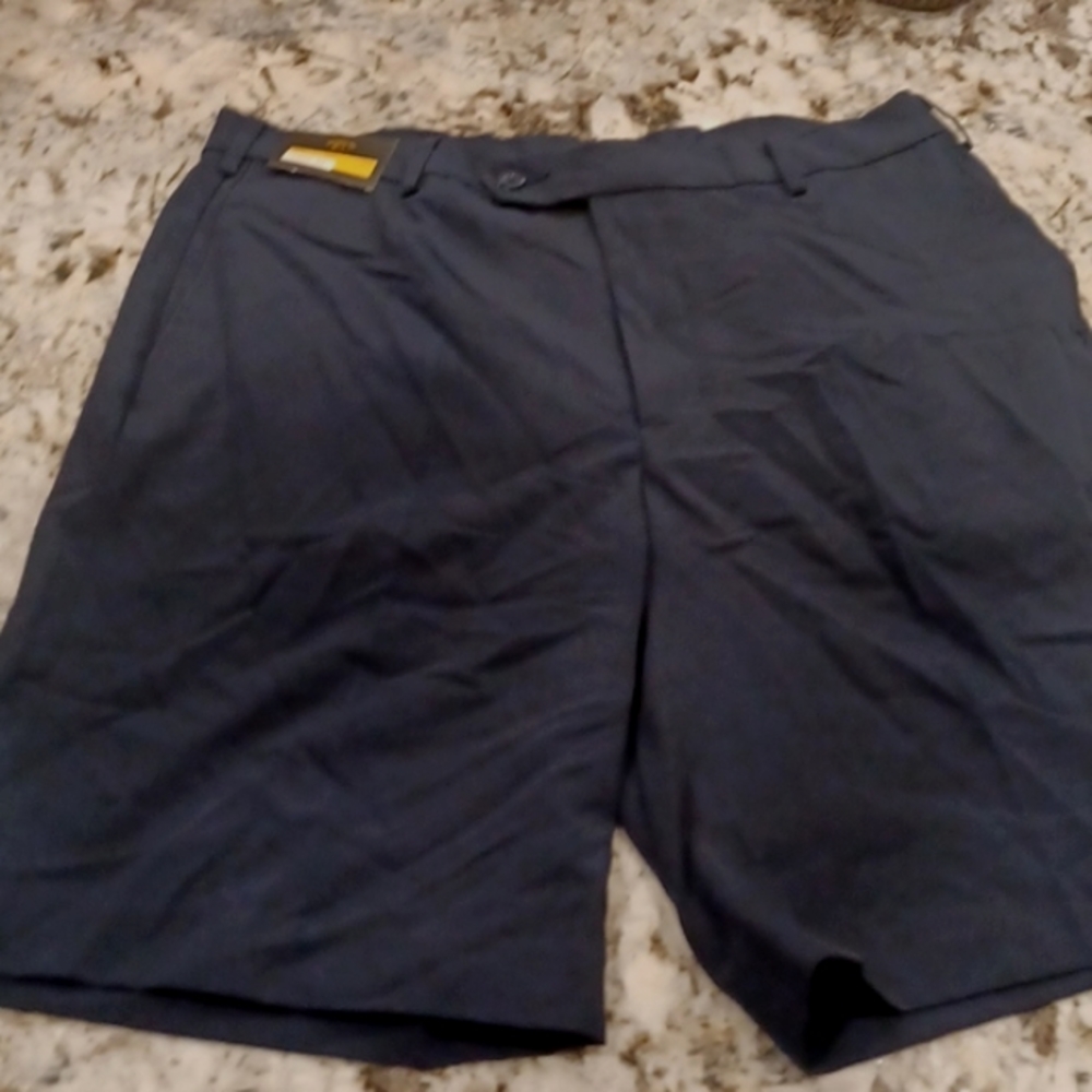 Monterey Club mens sz 34 navy flat front golf shorts